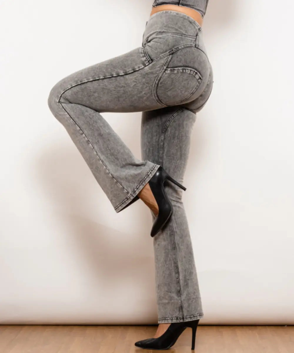 Jeggings Taille Haute Effet Lift - Cherry Fashion