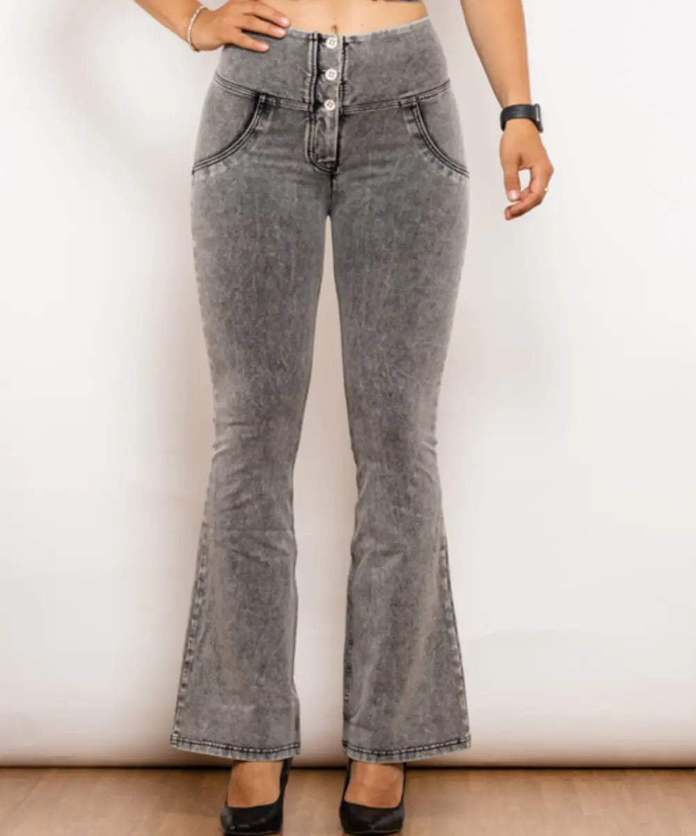 Jeggings Taille Haute Effet Lift - Cherry Fashion