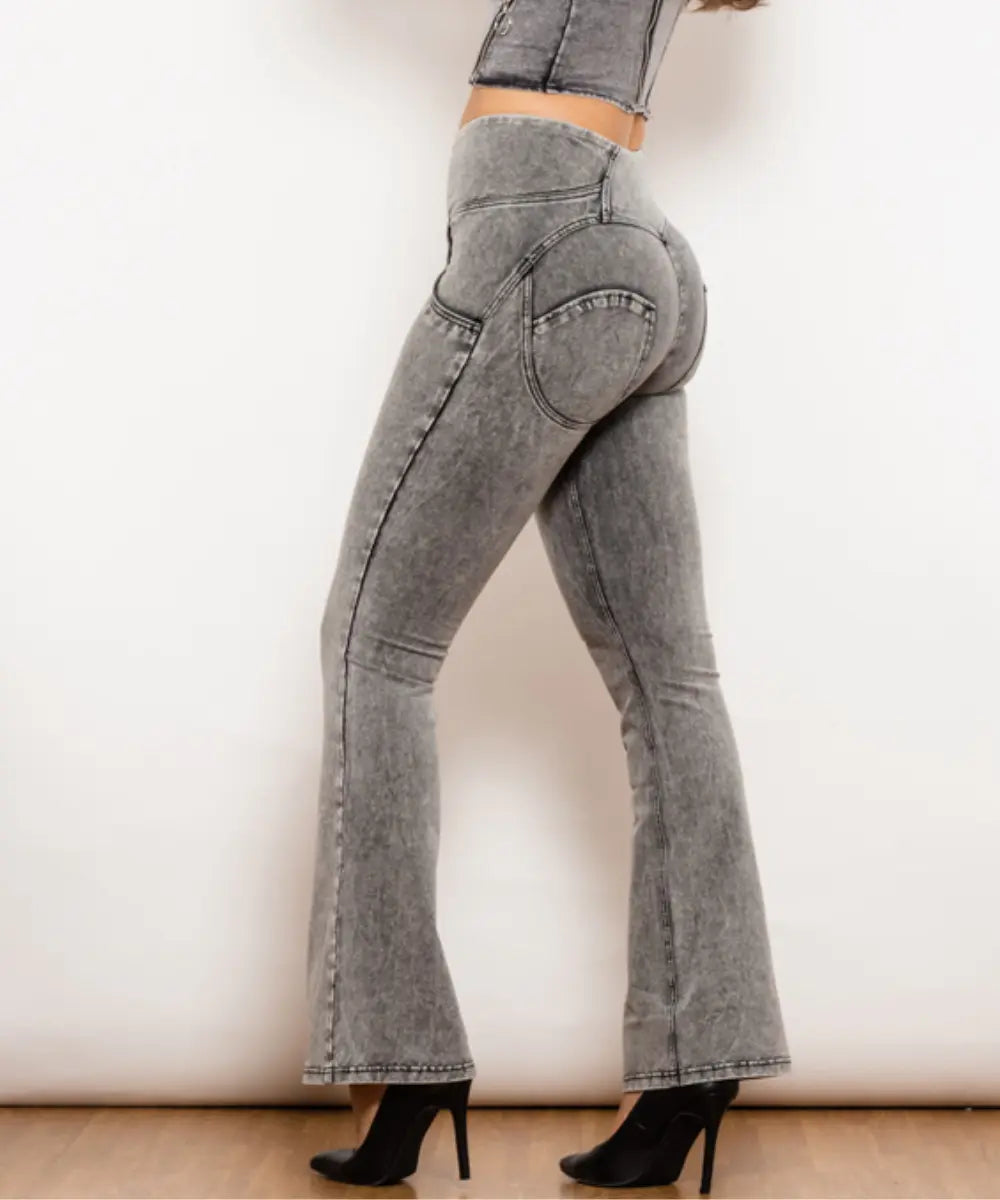 Jeggings Taille Haute Effet Lift - Cherry Fashion