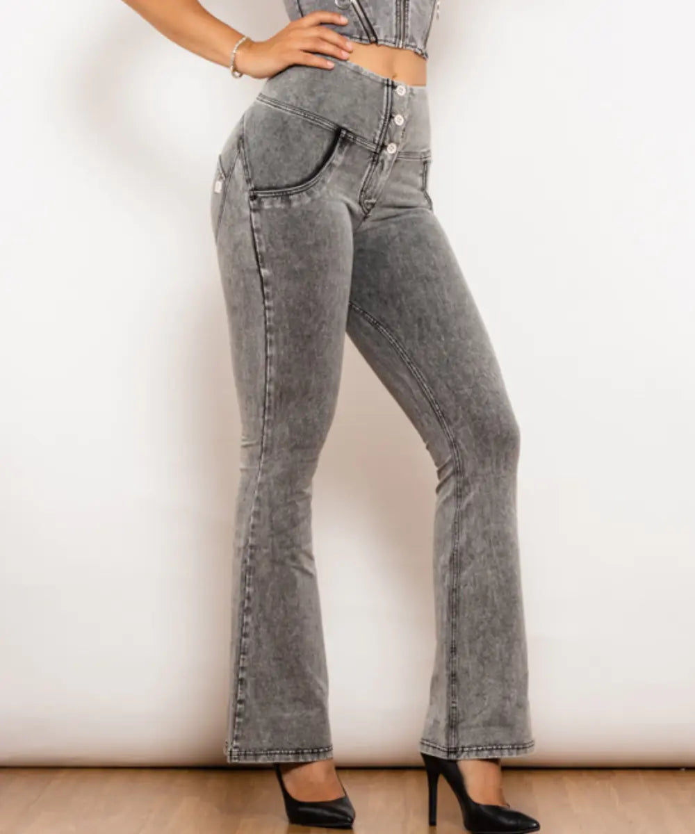 Jeggings Taille Haute Effet Lift - Cherry Fashion