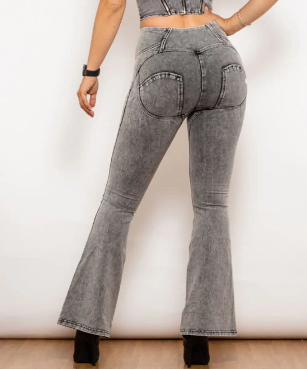 Jeggings Taille Haute Effet Lift - Cherry Fashion